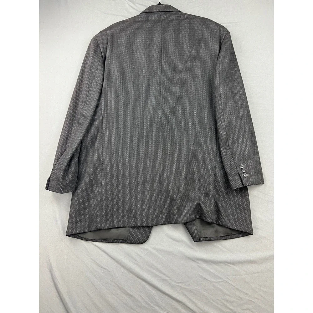 Pal Zileri Mario Zegna Wool Sport Coat Mens 46 Grey Blazer Italy 3 Button Luxury